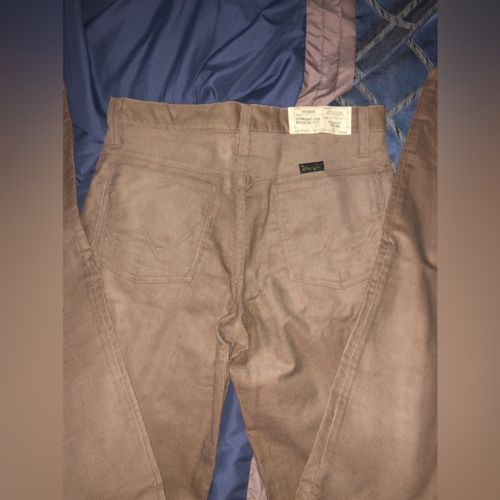 Tan corduroy wrangler pants